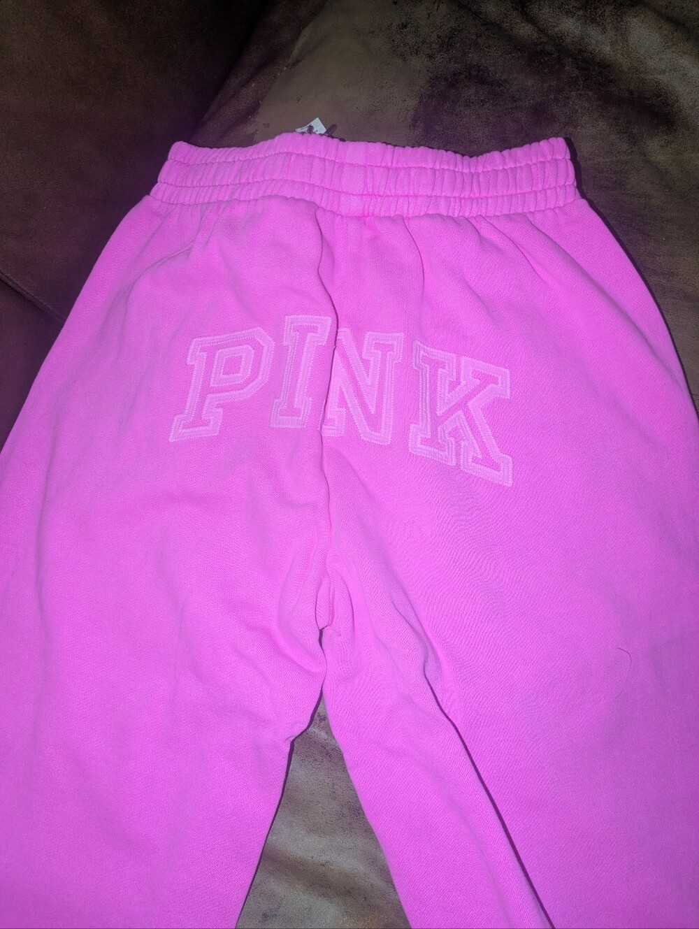 PINK Victoria's Secret Bright Pink womens Logo Sweatpants Size XS